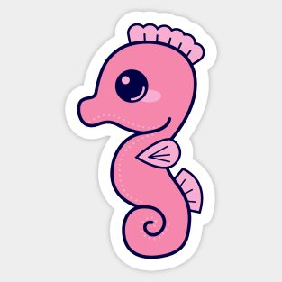 Sea Horse Pinky Sticker